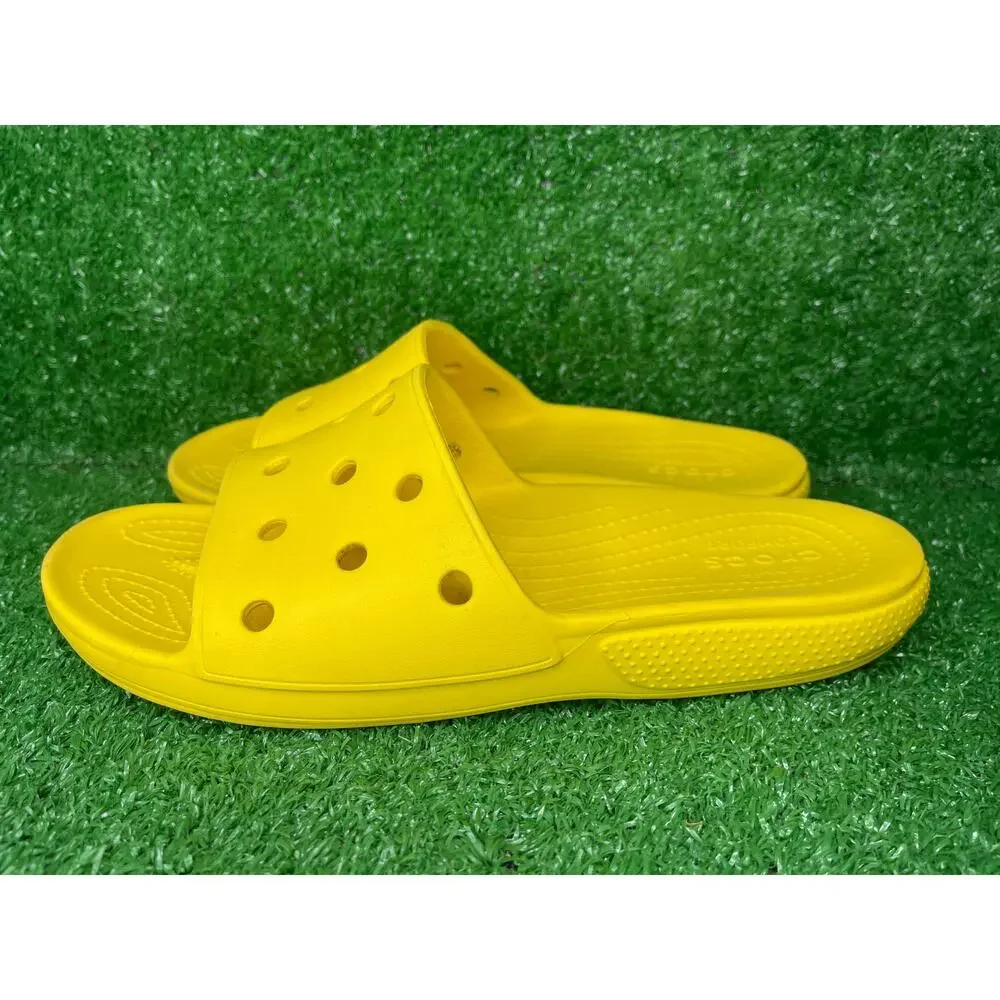CROCS Classic Slide Yellow Mens Size 12
